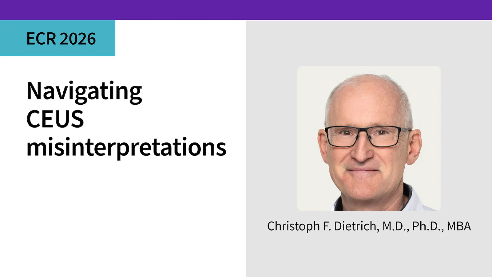 Navigating CEUS misinterpretations Christoph F  Dietrich, M D , Ph D , MBA