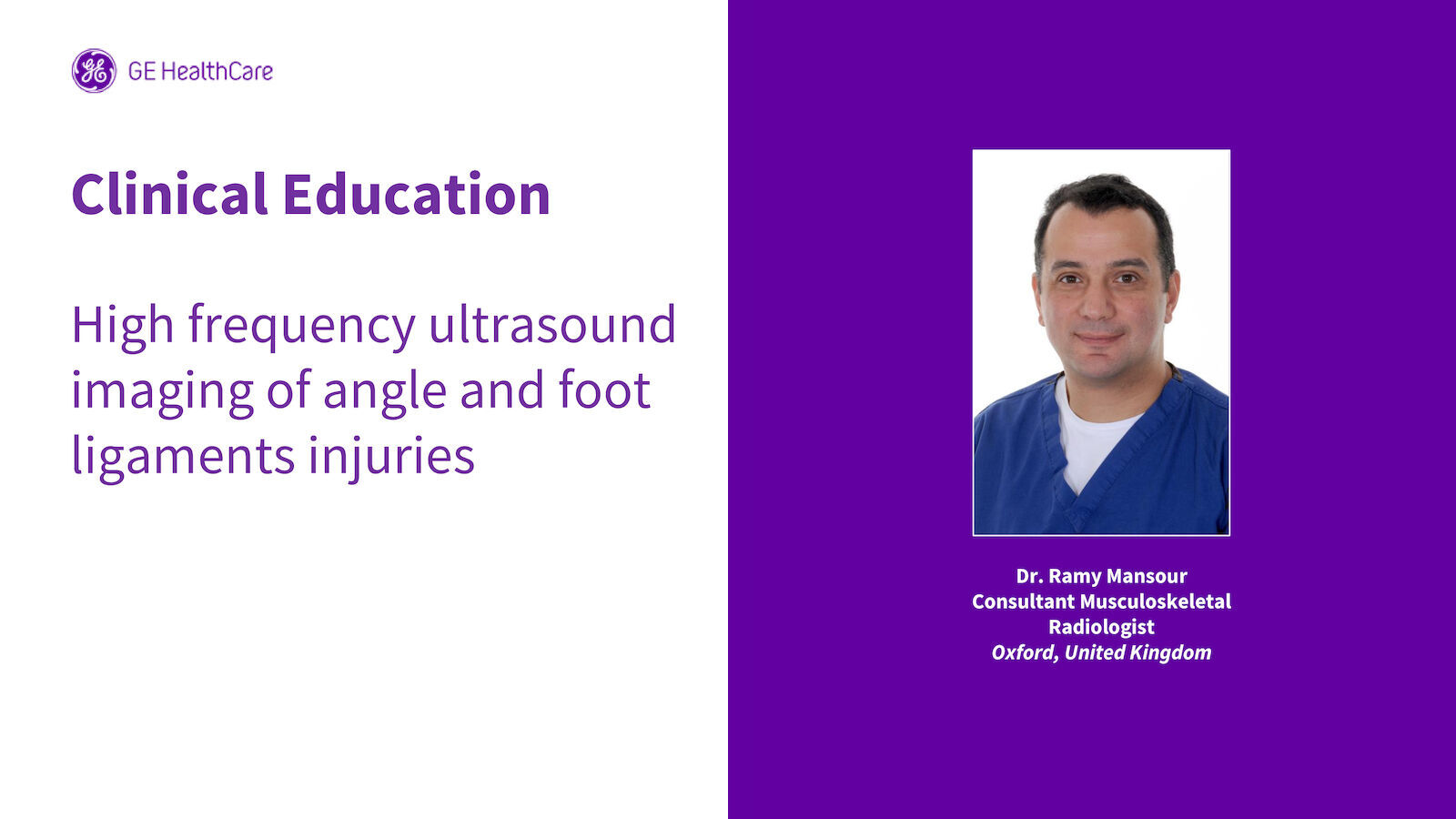 Dr  Ramy Mansour Consultant Musculoskeletal Radiologist